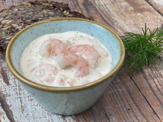 Eismeergarnelensalat