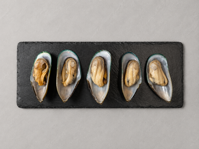 Grünschalmuscheln